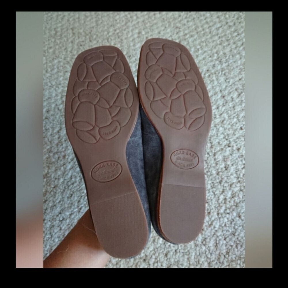KORK-EASE Prato Suede Mary Jane Flat In Dark Grey size 6.5M - Picture 13 of 14